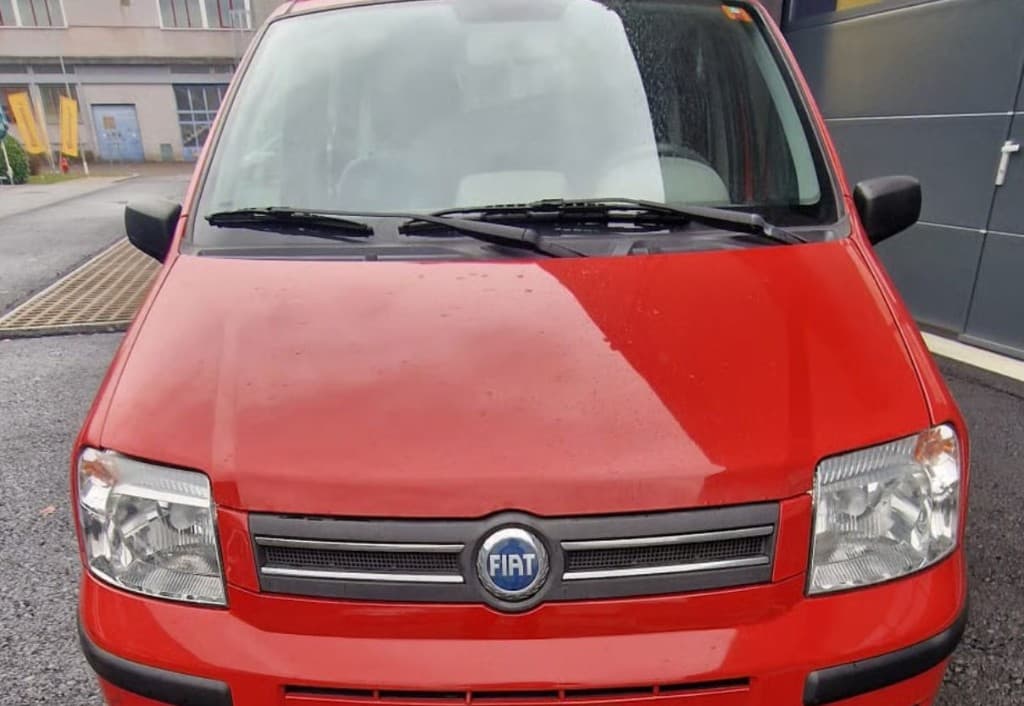 Fiat Panda rot, Frontansicht